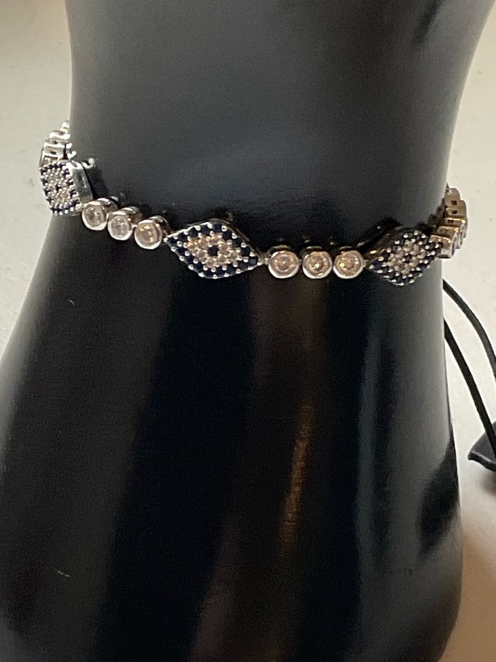 NWT 925 Sterling Silver Evil Eye Bracelet